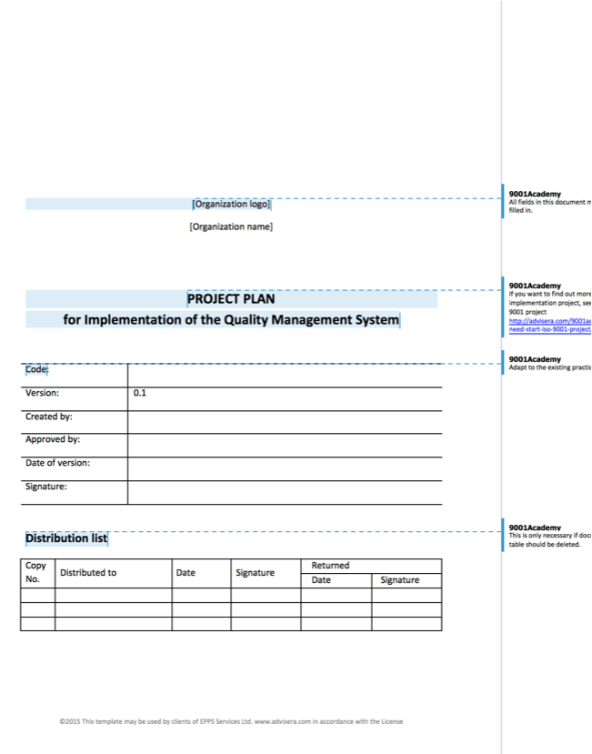 Project Plan for ISO 9001 Implementation (MS Word) project-plan-for-iso-9001-implementation-ms-word