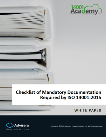 Checklist of ISO 14001:2015 Mandatory Documentation