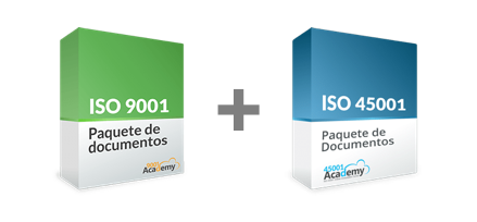Paquete de Documentos sobre ISO 9001 + Paquete de Documentos sobre ISO 45001