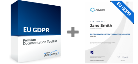 EU GDPR Premium Documentation Toolkit + GDPR Data Protection Officer exam