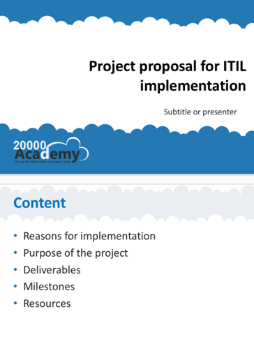 Project Proposal for ITIL Implementation
